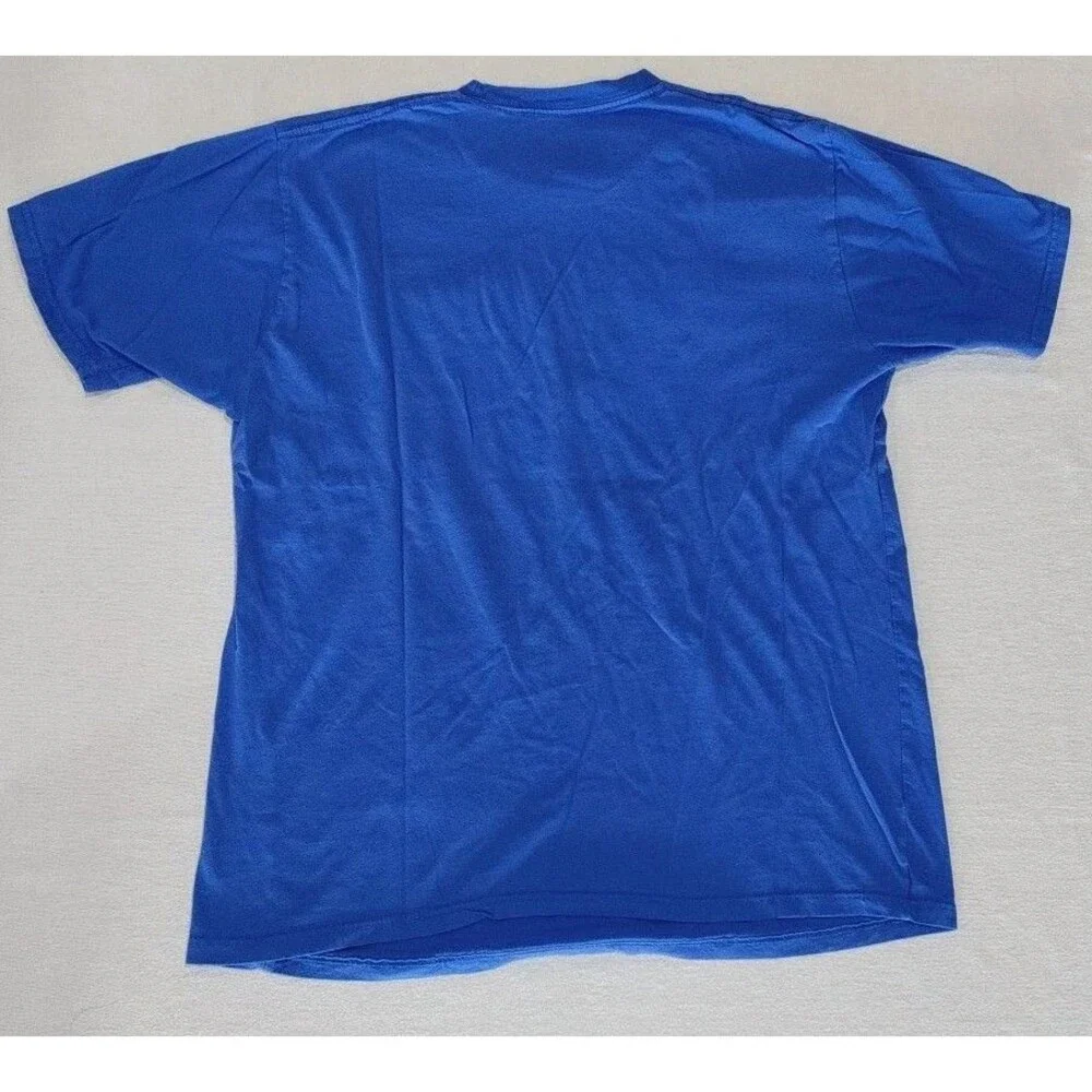 Wright & Ditson KC Kansas City Royals Blue Sewn On Letters MLB T-Shirt Adult XL